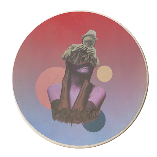 too close to see you - personalised beer coaster by ijoiskandar