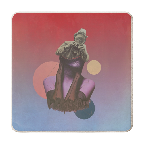 too close to see you - personalised beer coaster by ijoiskandar