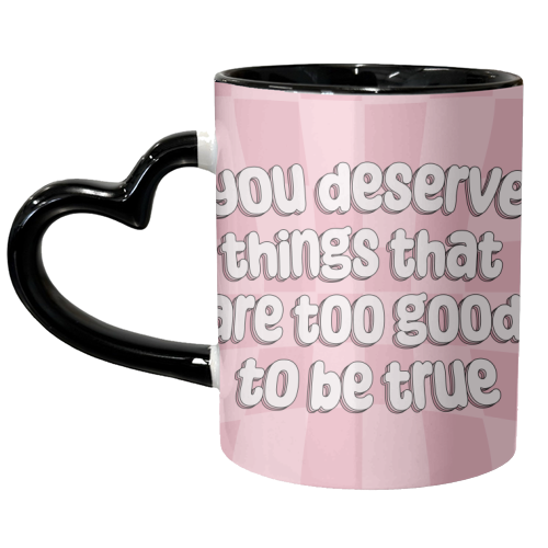 Too Good to Be True - unique mug by Pink and Pip