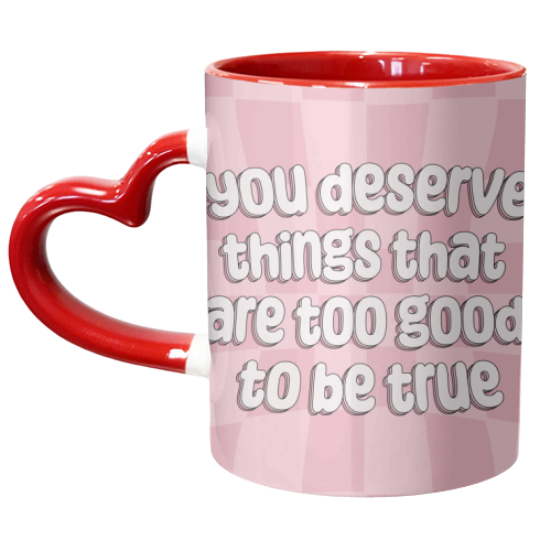 Too Good to Be True - unique mug by Pink and Pip