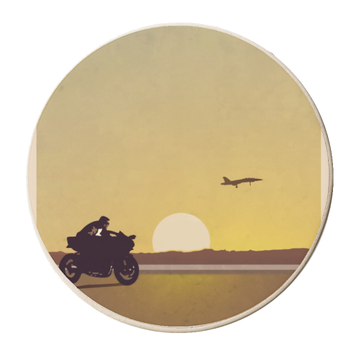 Top Gun Pilot - personalised beer coaster by Danny Welch