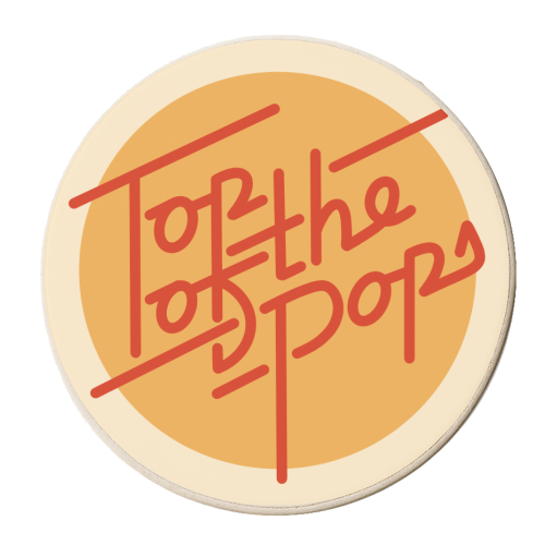 Top of the Pops Father's Day Retro Design - personalised beer coaster by AbiGoLucky