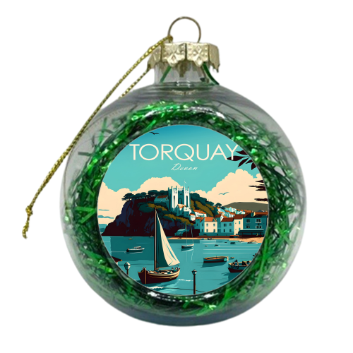 Torquay Devon Travel - xmas bauble by Kun Pact