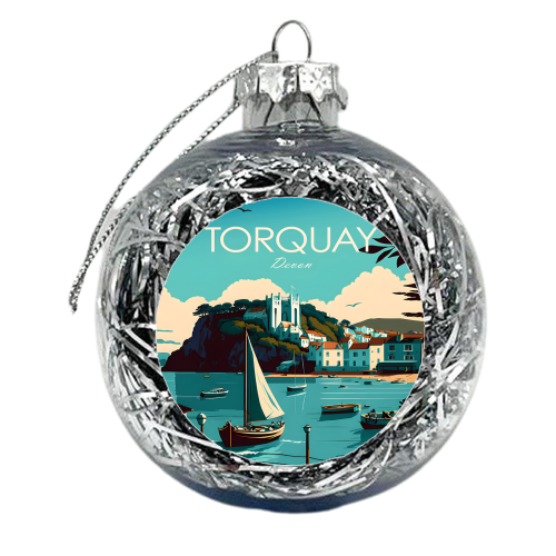 Torquay Devon Travel - xmas bauble by Kun Pact