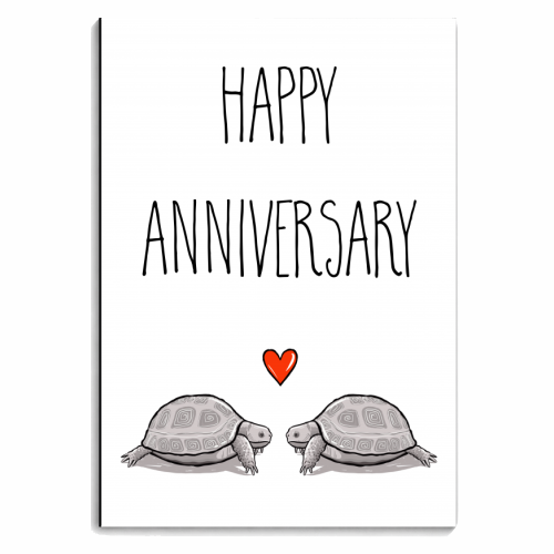 Tortoise Love Anniversary - personalised A4, A5, A6 notebook by Adam Regester