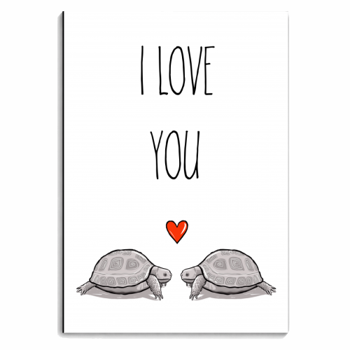 Tortoise Love - personalised A4, A5, A6 notebook by Adam Regester