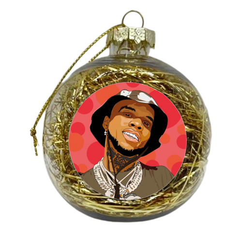 Tory Lanez - xmas bauble by Catherine Critchley.