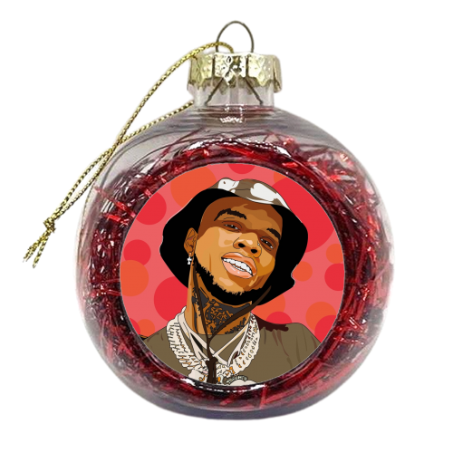 Tory Lanez - xmas bauble by Catherine Critchley.