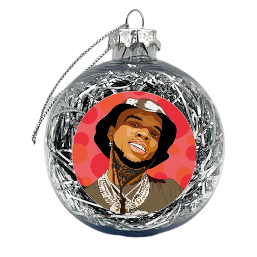 Tory Lanez - xmas bauble by Catherine Critchley.