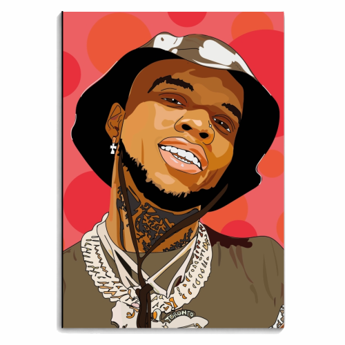 Tory Lanez - personalised A4, A5, A6 notebook by Catherine Critchley.