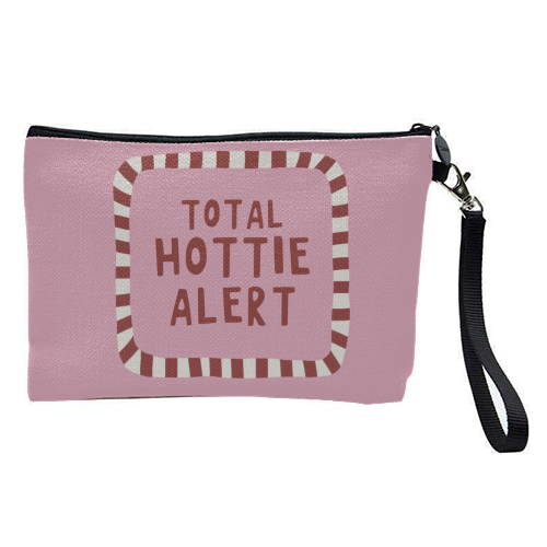 Total Hottie Alert - pretty makeup bag by Giddy Kipper
