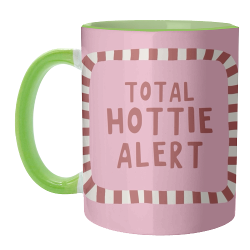 Total Hottie Alert - unique mug by Giddy Kipper