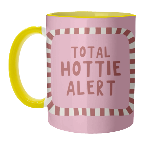 Total Hottie Alert - unique mug by Giddy Kipper