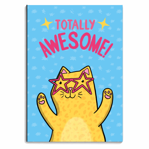 Totally Awesome - personalised A4, A5, A6 notebook by Drawn to Cats