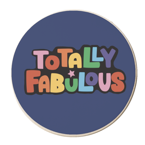 Totally Fabulous Rainbow Gift - personalised beer coaster by Giddy Kipper
