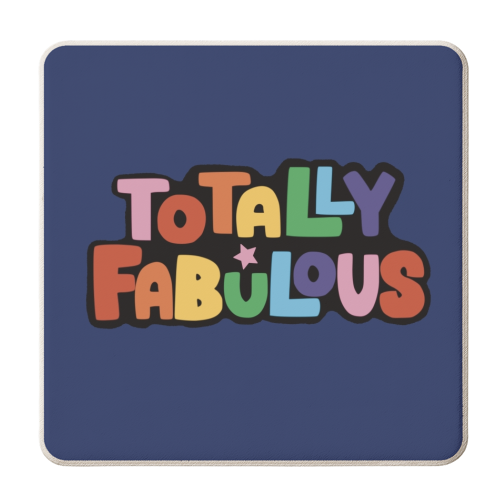 Totally Fabulous Rainbow Gift - personalised beer coaster by Giddy Kipper
