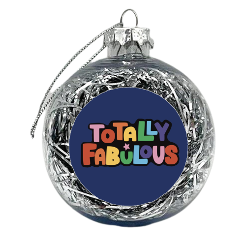 Totally Fabulous Rainbow Gift - xmas bauble by Giddy Kipper