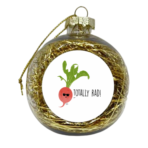 Totally Rad! - xmas bauble by Leeann Walker