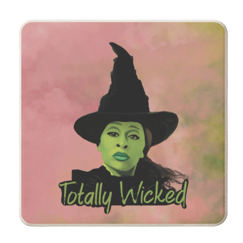Totally Wicked Witch Elphaba - personalised beer coaster by Giddy Kipper