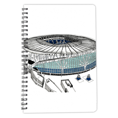 Hotspur Football Stadium - personalised A4, A5, A6 notebook by Katie Clement