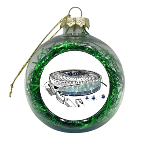 Hotspur Football Stadium - xmas bauble by Katie Clement