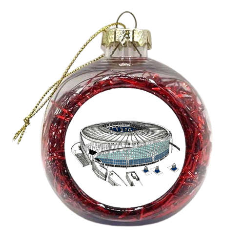 Hotspur Football Stadium - xmas bauble by Katie Clement