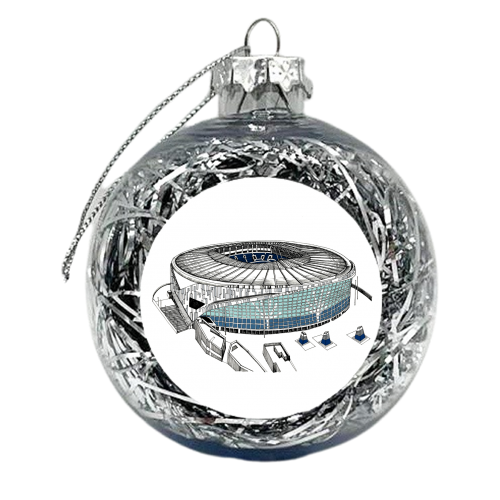 Hotspur Football Stadium - xmas bauble by Katie Clement