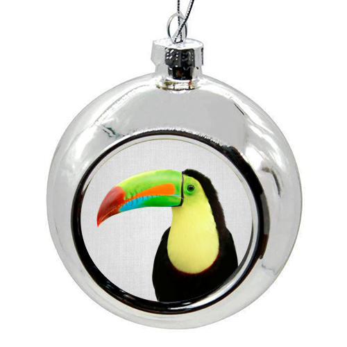 Toucan Bird - Colorful - colourful christmas bauble by Gal Design