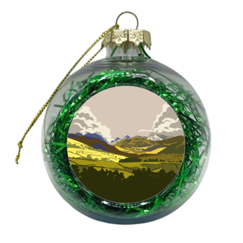 Towards Helvellyn, The Lake District - xmas bauble by Stephen Millership