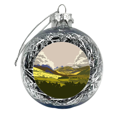 Towards Helvellyn, The Lake District - xmas bauble by Stephen Millership