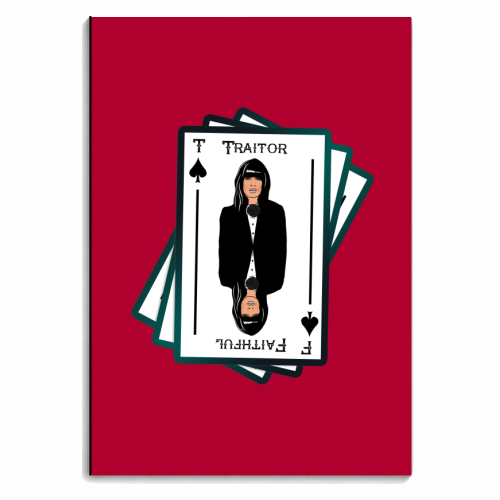 Traitor or Faithful - personalised A4, A5, A6 notebook by Bite Your Granny