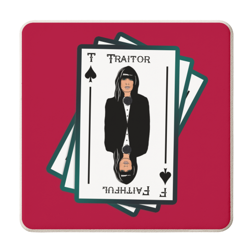 Traitor or Faithful - personalised beer coaster by Bite Your Granny