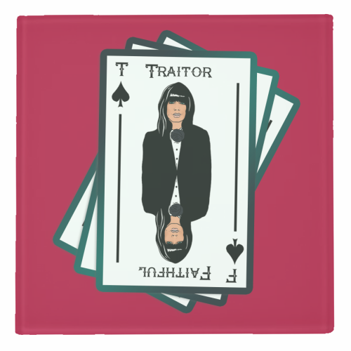 Traitor or Faithful - personalised beer coaster by Bite Your Granny