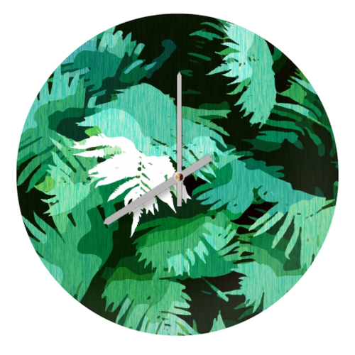 Tranquil Forest - quirky wall clock by Uma Prabhakar Gokhale