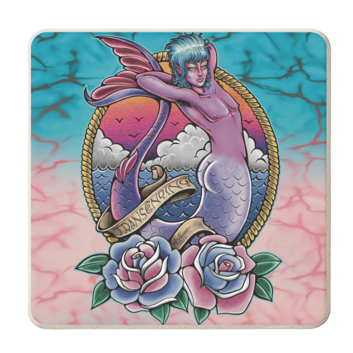 Transcending Merman - personalised beer coaster by ARTECCO