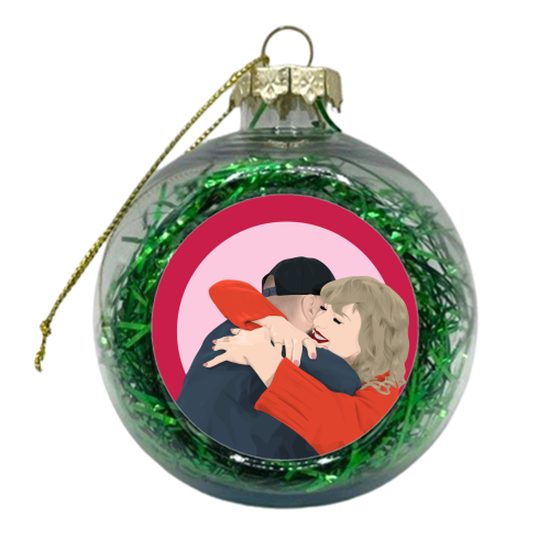 Travis and Taylor - xmas bauble by Pink and Pip