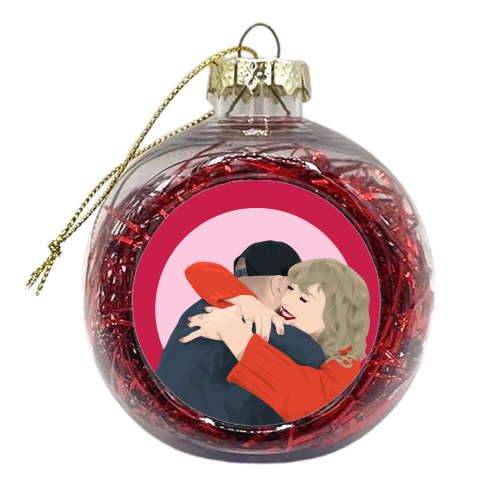 Travis and Taylor - xmas bauble by Pink and Pip