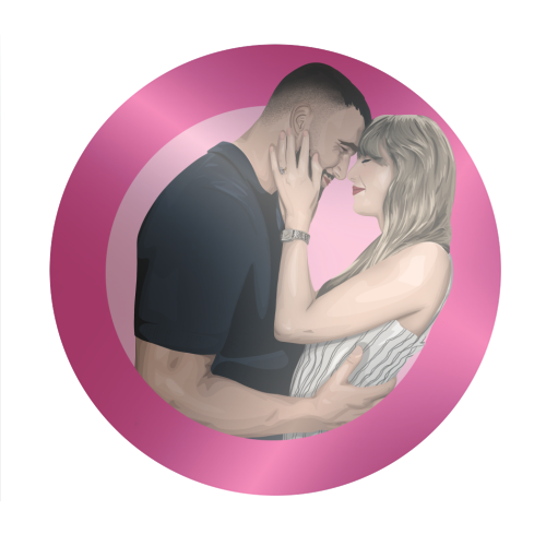 Trav & Tay - Circle Sticker by Pink and Pip