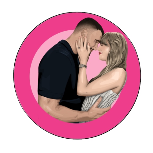 Trav & Tay - Circle Sticker by Pink and Pip