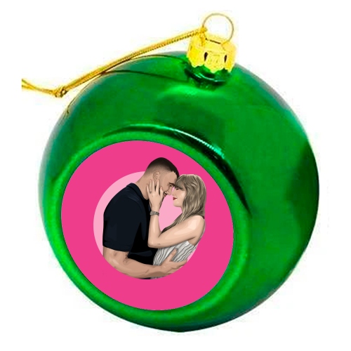 Trav & Tay - colourful christmas bauble by Pink and Pip