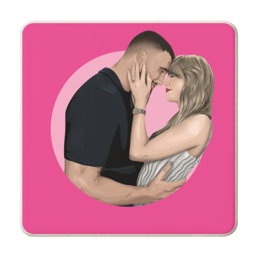 Trav & Tay - personalised beer coaster by Pink and Pip