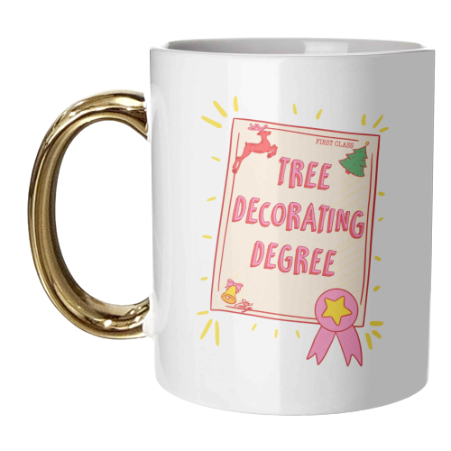 Tree Decorating Degree - unique mug by Lisa Wardle