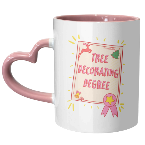 Tree Decorating Degree - unique mug by Lisa Wardle