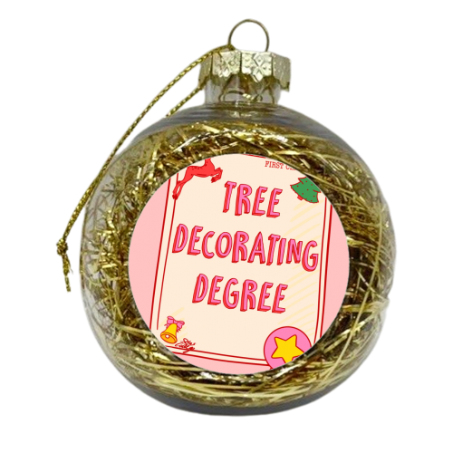 Tree Degree Skills Certificate - xmas bauble by Lisa Wardle