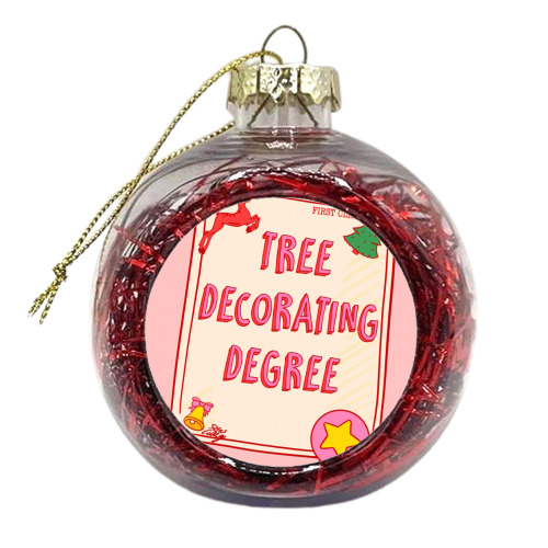 Tree Degree Skills Certificate - xmas bauble by Lisa Wardle