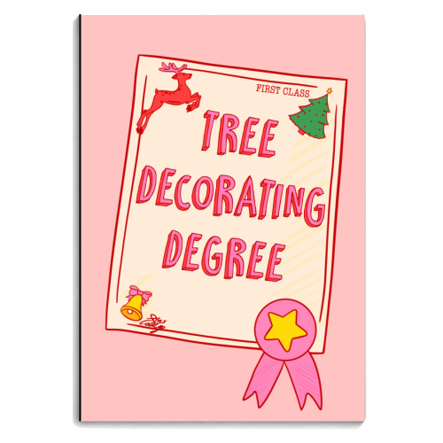 Tree Degree Skills Certificate - personalised A4, A5, A6 notebook by Lisa Wardle