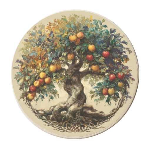 Tree of life - personalised beer coaster by DejaReve