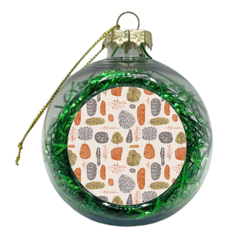 Tree Stamps - xmas bauble by Uma Prabhakar Gokhale