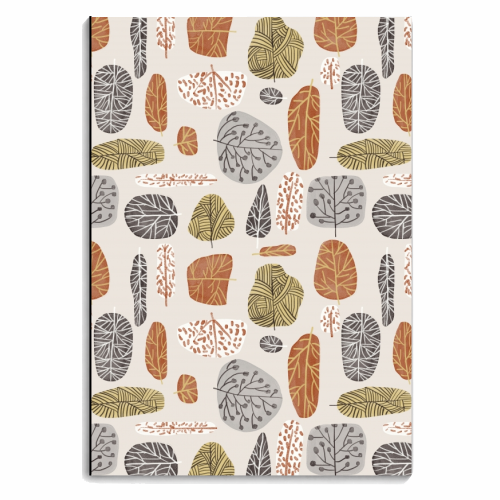 Tree Stamps - personalised A4, A5, A6 notebook by Uma Prabhakar Gokhale