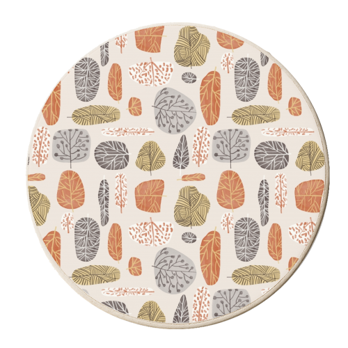 Tree Stamps - personalised beer coaster by Uma Prabhakar Gokhale